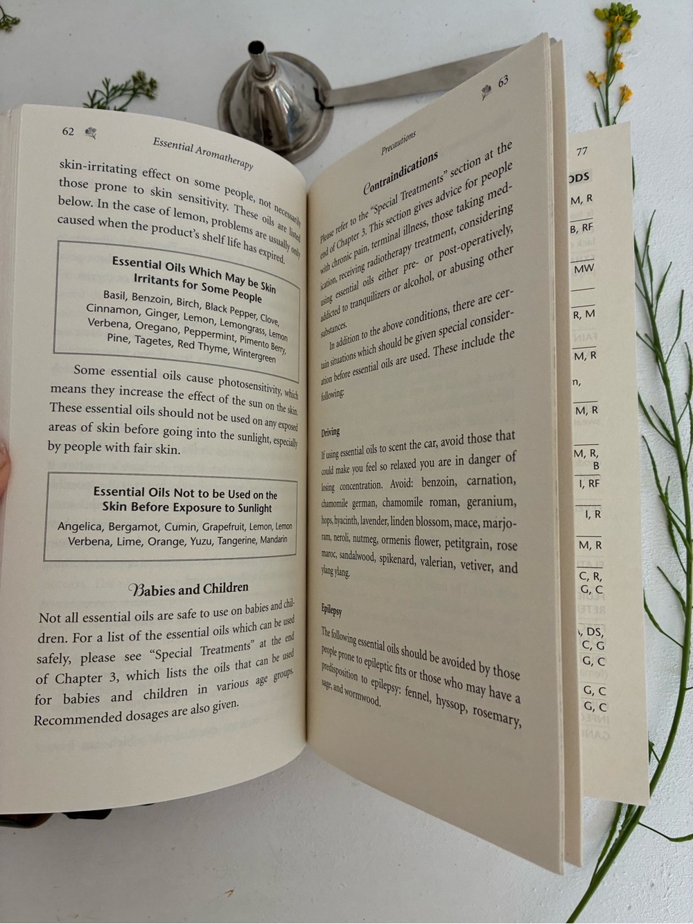 Essential Aromatherapy Pocket Guide — Cream Floral Cover - Picture 12 of 17